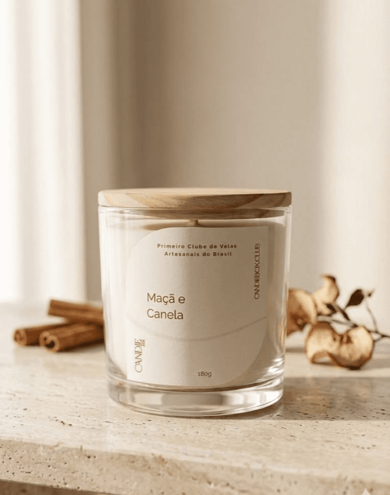 Maçã e Canela - Vela Aromática Coleção Clássica 180g