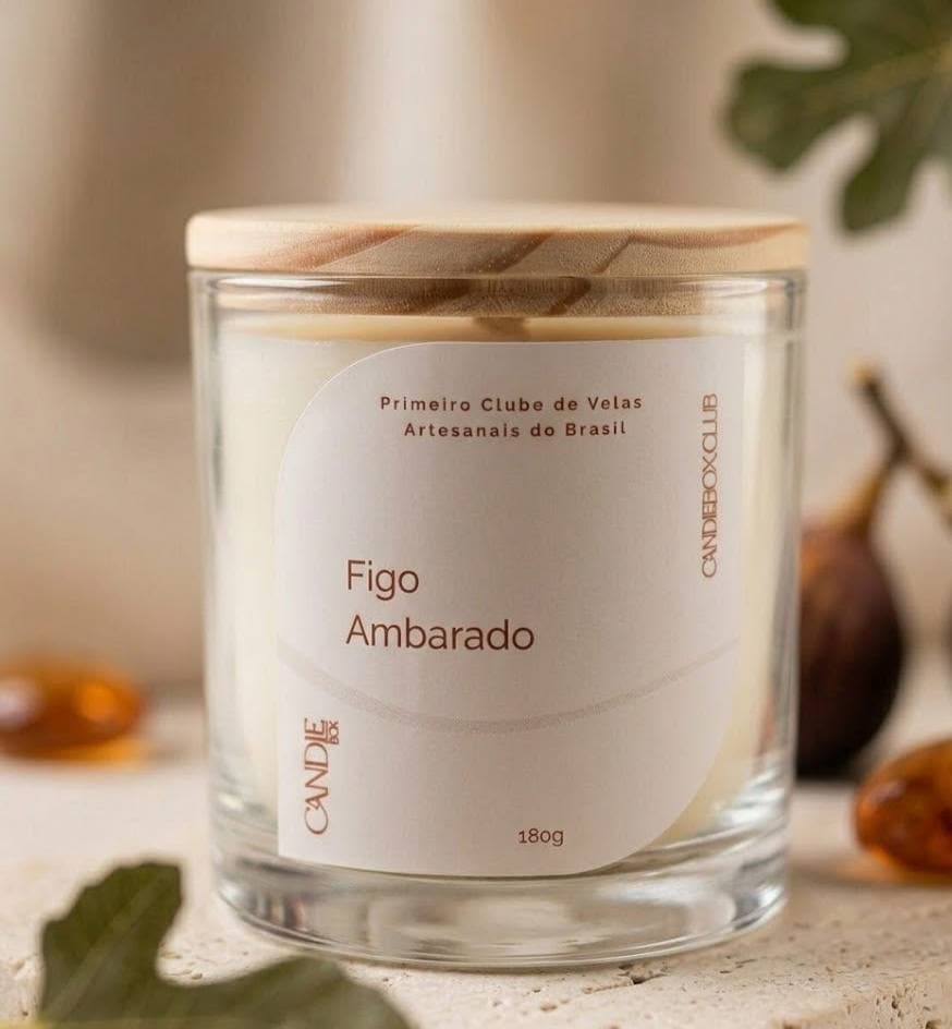 Figo Ambarado - Vela Aromática Coleção Clássica 180g